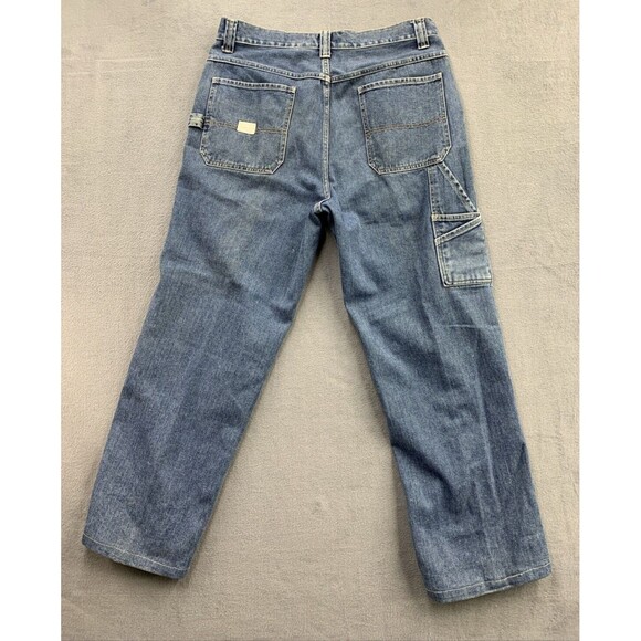 Old Navy Brand Painters Denim Jeans Men's No Size Tag 34X29 Construction Work - Picture 2 of 16